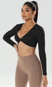 LONG SLEEVE ACTIVE TOP (BLACK)