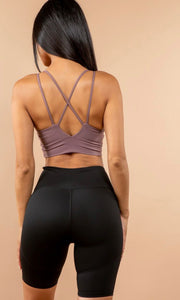 BUTTERY SOFT SPORT-BRA (MAUVE)